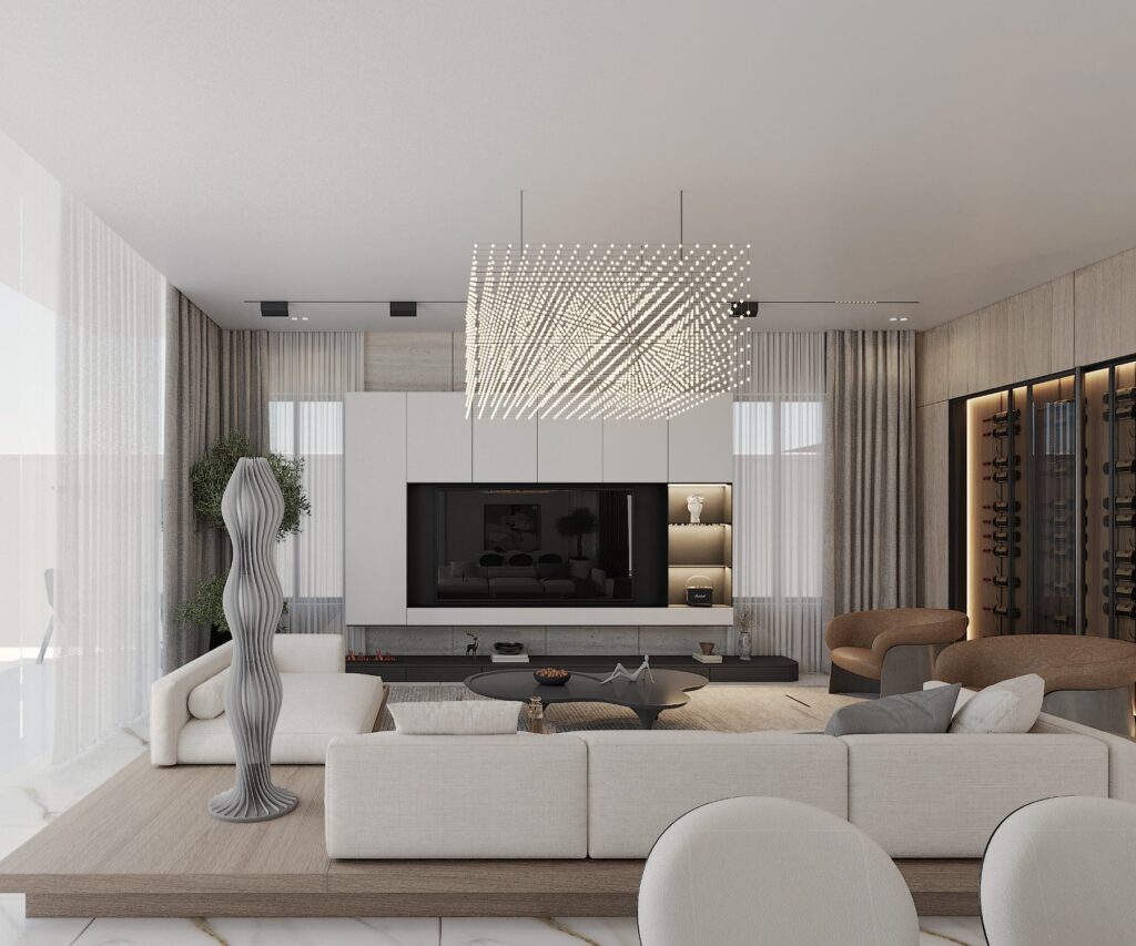 Aqua Point – Patrick Harbor, Ikoyi — Living room