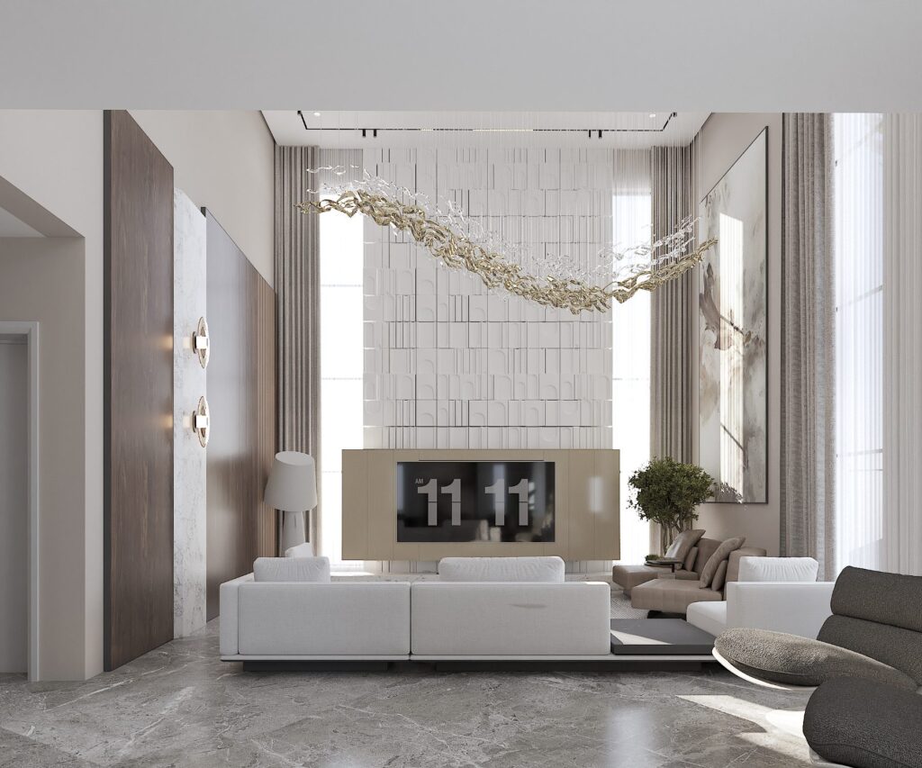HEREL Banana Island Residences — Living room